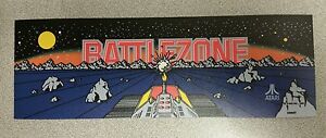 Battlezone marquee sticker. 3.25 x 10. (Buy 3 stickers, Get One Free!)