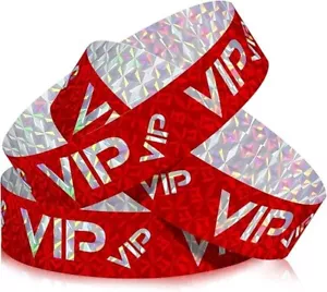 500er-Pack VIP Kunststoffarmbänder für Veranstaltungen Party VIP maßgeschneiderte Armbänder Armbänder - Bild 1 von 7