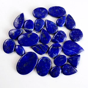 24Pcs 346Cts Natural Blue Lapis Lazuli Cabochon Gemstone Lot 13x9-30x20mm#14101 - Picture 1 of 8