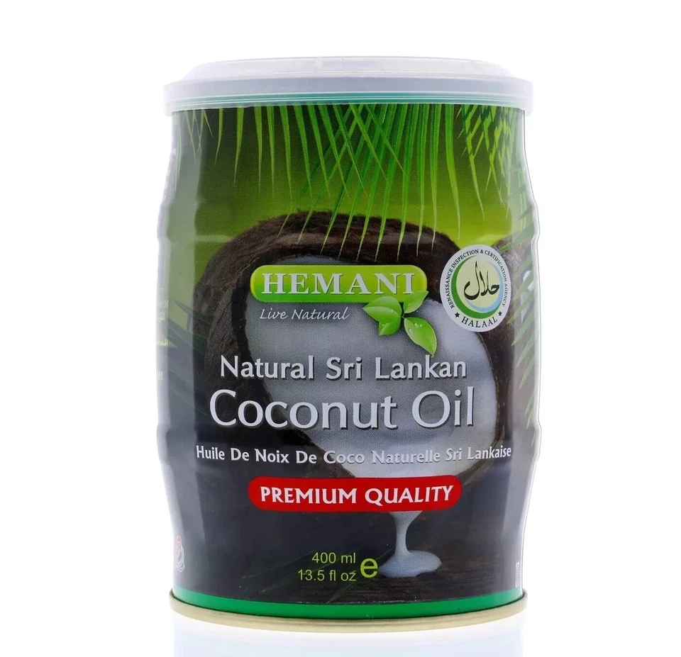1X Hemani Coconut Oil 100% Sri Lankan  (400ml) For Hair Care زيت جوز الهند - Image 1 of 1