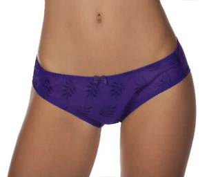 Panache Tango Embroidered Mesh Front Bikini Brief Panty 3255 FUSCHIA FREE SHIP - Picture 1 of 4