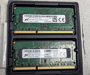 8GB Micron MT8KTF51264HZ-1G9P1 4GB 1Rx8 PC3L-14900 1866MHz 1.35V LAPTOP MEMORY - Picture 1 of 1