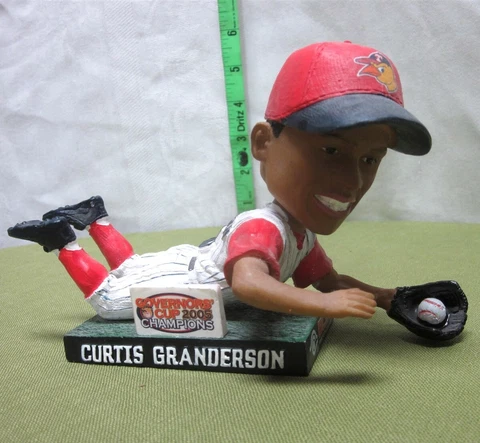 TOLEDO MUD HENS bobblehead Curtis Granderson 2005 Governors Cup Champions statue Cover