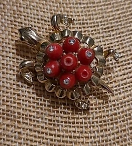 Vintage Turtle Brooch - Picture 1 of 3