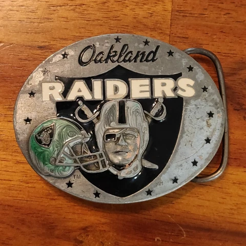 1997 Raiders Belt Buckle #5183 of 10,000. Siskiyou, Used Cover