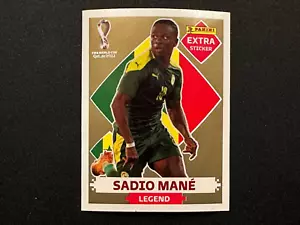 Adesivo Extra Coppa del Mondo Panini Qatar 2022 Legend Sadio Mané - Oro - Foto 1 di 2