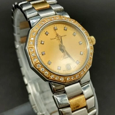 Baume & Mercier Riviera 5231.050 Ladies 18k Gold & Diamond Bezel Quartz Watch - Image 1 of 4