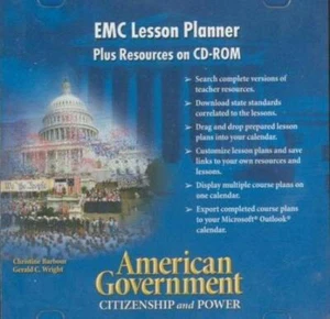American Government: Citizenship & Power EMC Lesson Planner Plus Resources PC CD - Picture 1 of 1