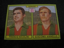 1968/69 Panini Football Album Ternana Nicolini Vianello Figure