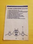 Gi Joe Vehicle Blueprint Flying Submarine Sharc 1984 Original Instructions Sheet