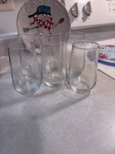 Set of 6 Cravings by Chrissy Teigen 15 oz Rippled Double Old Fashioned Glasses - Picture 1 of 4