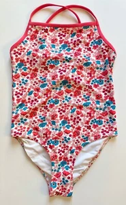 Jacadi Paris Girl Swimsuit Swimming Suit Swim Child Floral Body Adjustable 10A - Picture 1 of 4