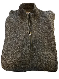Michael Kors ~ 1/4 Zip ~ Pullover ~ Sweater ~ Charcoal Gray ~Cotton / Wool Blend - Picture 1 of 3