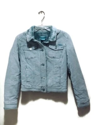 SQUEEZE Jeans Size medium Powder Blue Corduroy Jacket - Image 1 of 4