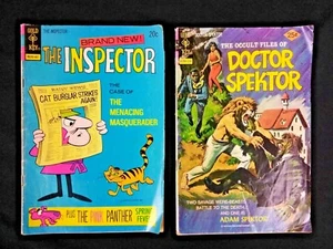 Gold Key Comics "The Inspector" No. 1 & "Doctor Spektor" No. 13 1975 Vintage - Picture 1 of 10