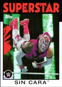 2016 Topps WWF Heritage 1986 Style Wrestling Card #34 Sin Cara - Imagen 1 de 2
