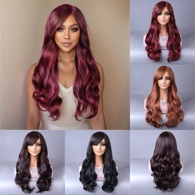 26" Long Curly Wigs Synthetic Fashion Cosplay Costume Full Wavy Party Hair Wig - Image 1 of 4