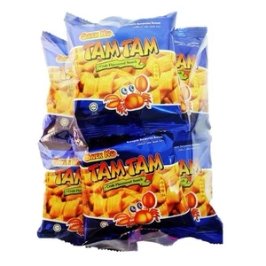 Halal Malaysian Snek Ku TamTam Crab Puffed Snack (20g x 8pcs) - Picture 1 of 4