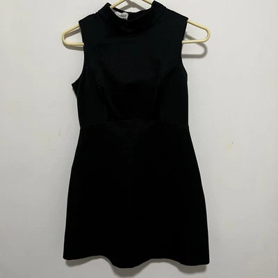 Vestido de Noche D&G Dolce & Gabbana Vintage Negro Cuello Alto Lápiz XSpequeño Talla 0 Foto 1 de 4