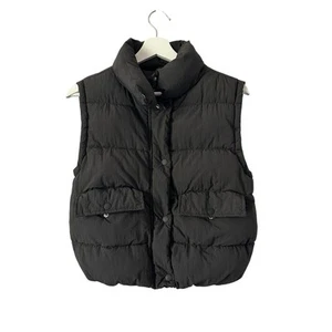 Girls Zara Black Puffer Vest size 9-10 - Picture 1 of 8