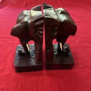 Extremos de libro de elefante de madera - Imagen 1 de 14