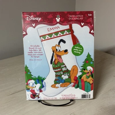 Disney Pluto Petite Navidad Medias Punto de Cruz Kit 10′′ Sellado TOTALMENTE NUEVO Foto 1 de 4