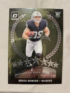 2024 Donruss Optic BROCK BOWERS Rookie Recruits #6 RC Las Vegas Raiders - Picture 1 of 3
