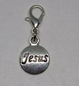 1pc or 20pc "Jesus" Charm/ Zipper Pull/ Pendant; Tibetan Silver; Inspiration - Picture 1 of 2