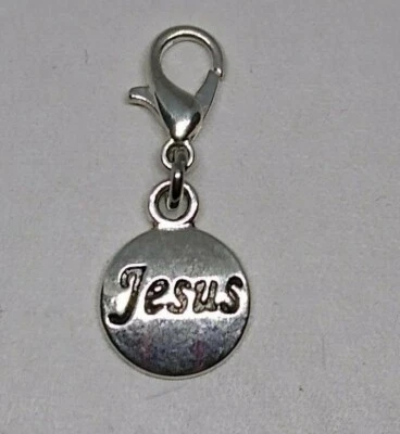 1 pieza o 20 piezas "Jesús" Dije/Tirador de Cremallera/Colgante; Plata Tibetana; Inspiración Foto 1 de 2