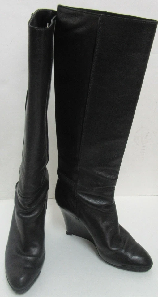 TODS black leather boots sz 37 - Image 1 of 4