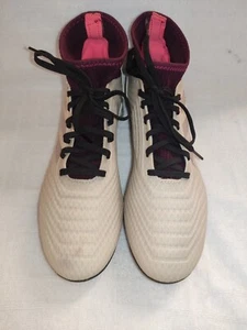 ADIDAS PREDATOR CLEATS WHITE 18.3 FG SOCCER WOMENS SIZE 9 - Picture 1 of 14