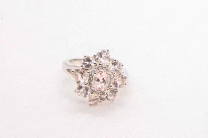 TGGC Gemporia Morganite 3.22cts sterling silver ring - Picture 1 of 3