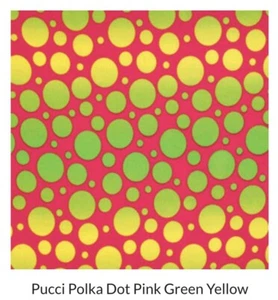 NEW~Fabric~Spring’s Creative Products~44/45”~Dot~BTY~Cotton~Quilt~Hot Pink/Green - Picture 1 of 2