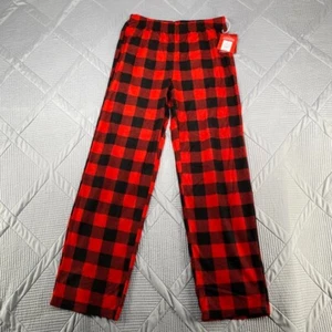 Wondershop Women's Pajama Pants Fleece Full Elastic Waistband Size S Red Check - Picture 1 of 8