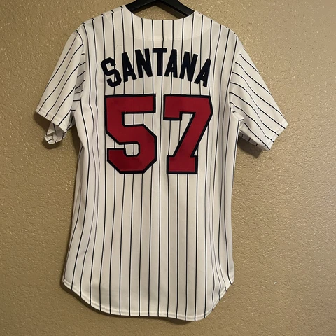Vintage Minnesota Twins Johan Santana #57 Sewn MLB Baseball Jersey Size Large Cover