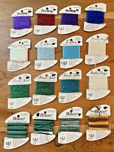 LOT of 14+ Rainbow Gallery Needlepoint Cross Stitch Embroidery Ribbon - Picture 1 of 1