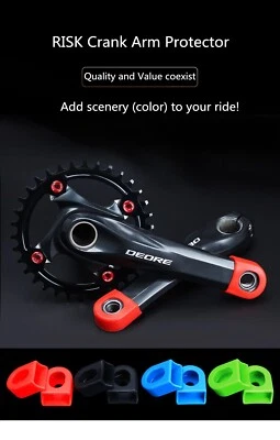 Fahrrad Kurbelschutz Crank Armor aus Silikon Set zwei Stück Schutz Kurbel