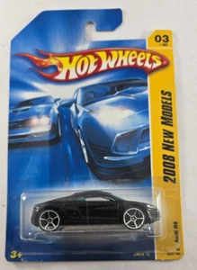 HOT WHEELS 2007 AUDI R8 - BLACK - 5 SPOKE RIMS - 2008 NEW MODELS- NEW IN PACKAGE - Picture 1 of 6
