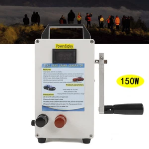 150W Portable Hand Crank Generator Outdoor Emergency Power Supply Generator - Picture 1 of 11