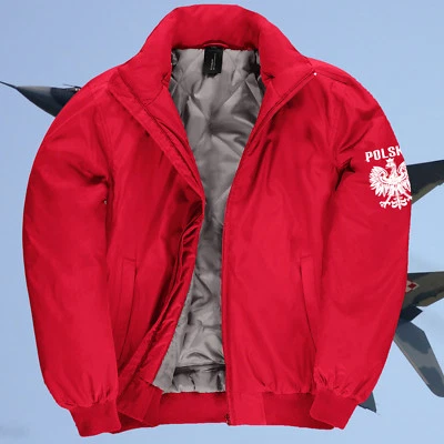 POLEN POLSKA JACKE BOMBER JACKET LUFTWAFFE TRENDIG & COOL ABSOLUTER HINGUCKER - Bild 1 von 4