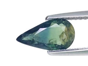 1,28ct blau grün natürlicher Saphir Birnenschliff lose Edelsteine "siehe Video" - Bild 1 von 2