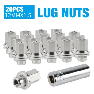 NiceCNC 20X 12x1.5 Wheel Lug Nuts Washer for Toyota Corolla Yaris RAV4 Sienna Foto 1 de 4