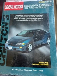 NUEVO Manual de reparación de Chilton General Motors Cavalier/Skyhawk/Sunbird 1982-96 - Imagen 1 de 2
