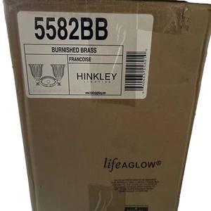 Hinkley Lighting H5582 BB 2 Light 15"W Bathroom Vanity Light BURNISHED BRASS - Picture 1 of 4
