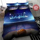 Basketball Ball Stadium Personalized Custom Name Quilt Duvet Cover Set