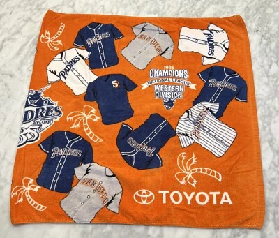 Toalla de playa promocional 1996 San Diego Padres Campeones MLB División Oeste De colección Foto 1 de 4