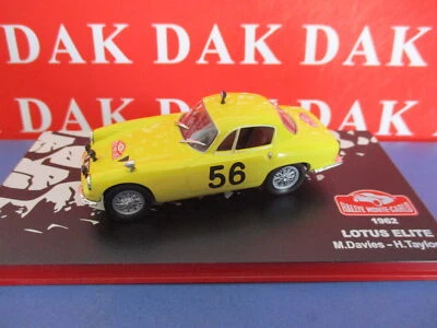 Die cast 1/43 Modellino Auto Lotus Elite Rally Monte Carlo 1962 M. Davies - Immagine 1 di 4