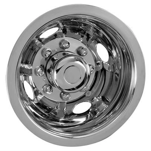 1 piece Ford Truck Dual Steel 16" Wheel Simulator 8 Lug Rim Skin Liner Cover RV - Picture 1 of 4
