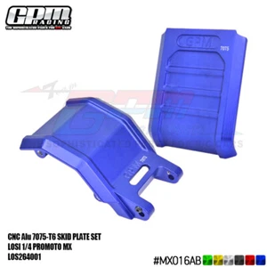 GPM Alloy 7075 Skid Plates Set For LOSI 1/4 Promoto MX SM Motorcycle - Picture 1 of 14