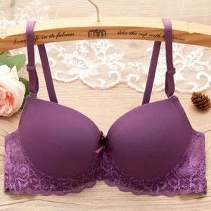 Small Udder Women Brassiere Push Up Bra Underwire Padded Lingerie 30-36 AA A B C - Picture 1 of 43